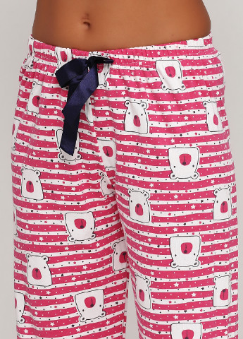 Малинова всесезон піжама утеплена (лонгслів, брюки) лонгслив + брюки Rinda Pijama