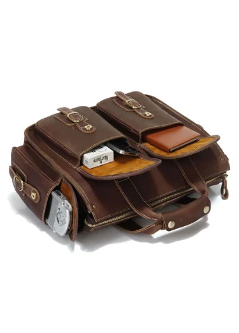 Мужская кожаная сумка 37х29х15 см Vintage (252131724)