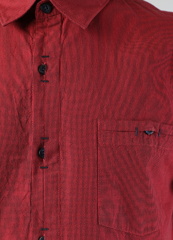 Бордовая кэжуал рубашка однотонная Colin's с длинным рукавом