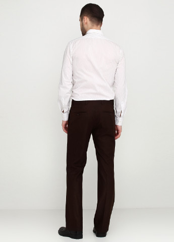 Темно-коричневые классические демисезонные со средней талией брюки Ralph Lauren
