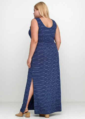 Синее кэжуал платье в греческом стиле Esmara в полоску