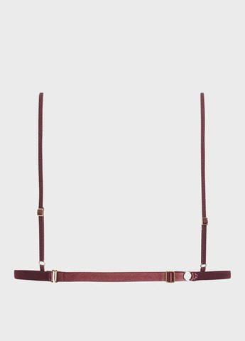 Бордовый триэнджел бюстгальтер Calvin Klein без косточек полиамид