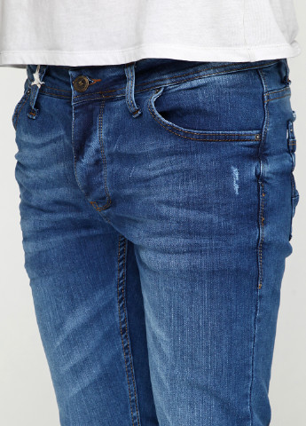 Синие демисезонные прямые джинсы V.I.P.MARIO