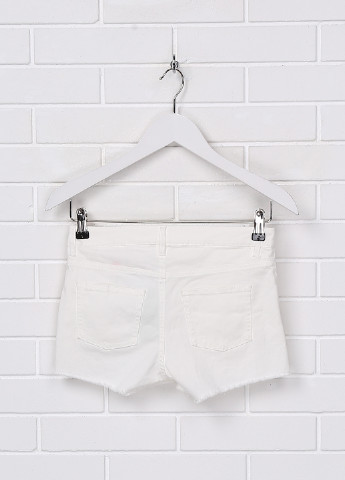 Шорты H&M цветочные белые джинсовые