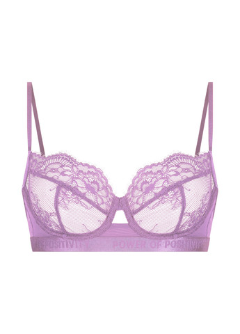 Рожево-ліловий балконет бюстгальтер Hunkemoller з кісточками поліамід, мереживо