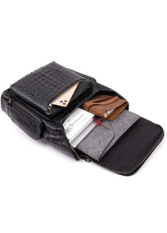 Рюкзак під рептилію шкіряний Vintage (241229092)