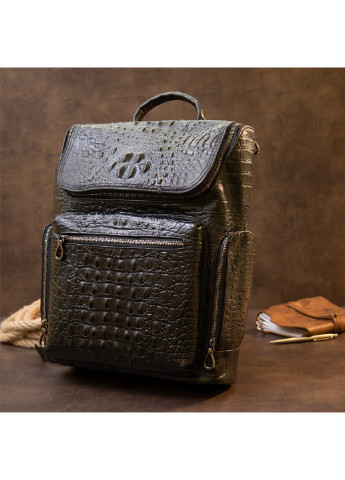 Рюкзак під рептилію шкіряний Vintage (241229092)