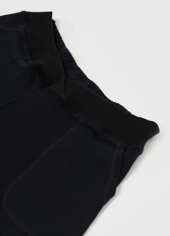 Черная всесезон домашний комплект black home чёрный лонгслив + шорты Koko boutique