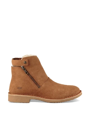 Осенние ботинки UGG без декора из натуральной замши