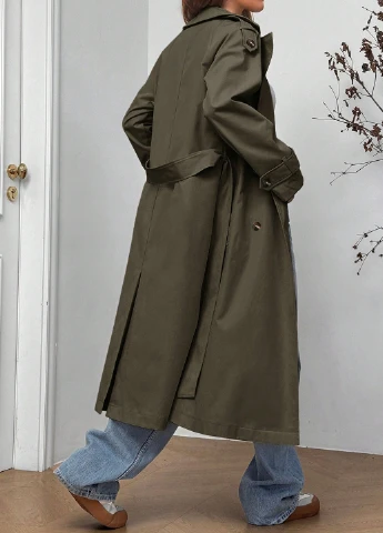 Плащ SHEIN тренчкот на гудзиках демісезон (346790693)