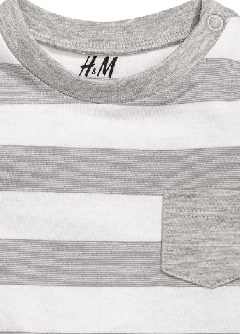 Белый демисезонный кэжуал лонгслив H&M