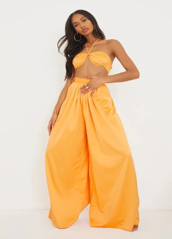 Комбінезон PrettyLittleThing однотонний помаранчевий