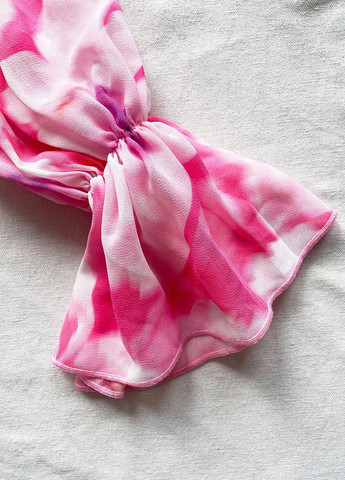 Розовая блуза с баской SHEIN