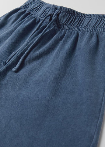 Синие кэжуал демисезонные брюки Zara