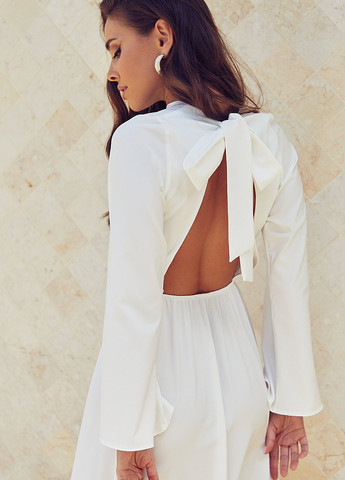 Белое кэжуал платье Gepur однотонное