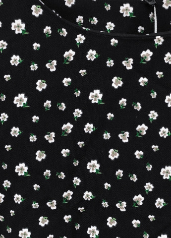 Черное платье H&M однотонное