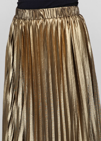 Золотистая кэжуал однотонная юбка Francesca's клешированная