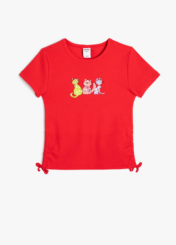 Яскраво-червона літня футболка KOTON