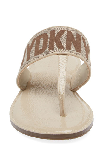 Бежевые пляжные, кэжуал вьетнамки DKNY