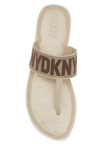 Бежевые пляжные, кэжуал вьетнамки DKNY