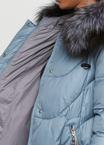 Сіро-голубий зимня куртка CHANEVIA