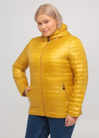 Желтая демисезонная куртка двухсторонняя W Collection