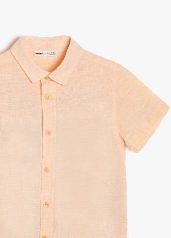 Персиковая кэжуал рубашка однотонная KOTON