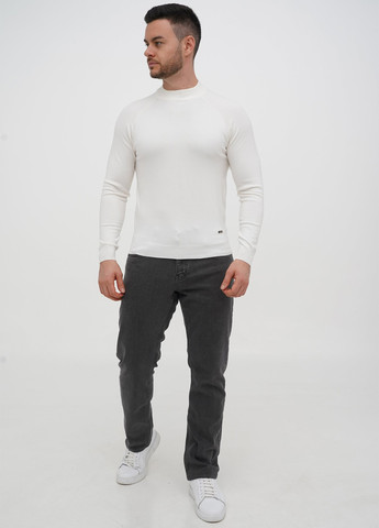 Серо-зеленые демисезонные слим джинсы Trend Collection