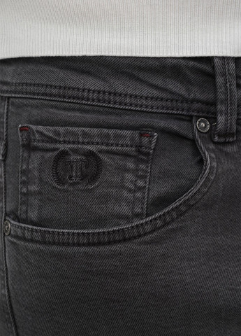 Серо-зеленые демисезонные слим джинсы Trend Collection