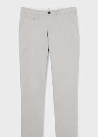 Светло-серые кэжуал летние брюки C&A