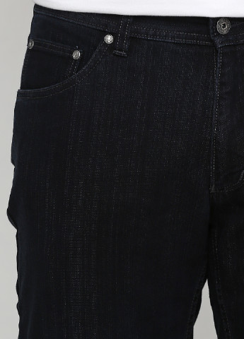 Темно-синие демисезонные прямые джинсы Sunwill