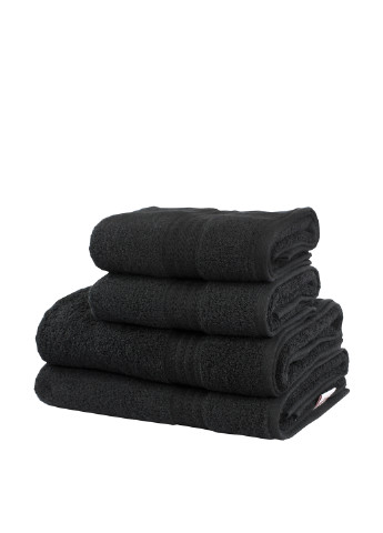 Hobby полотенце, 50х90 см однотонный черный производство - Турция