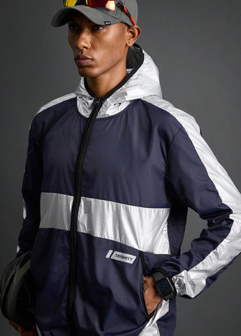 Темно-синяя демисезонная куртка SHEIN