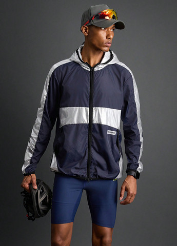 Темно-синяя демисезонная куртка SHEIN