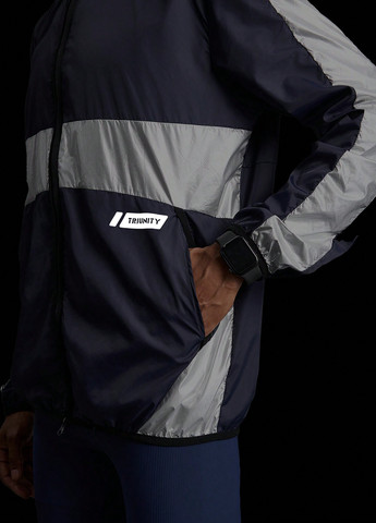 Темно-синяя демисезонная куртка SHEIN