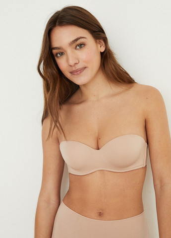 Бежевий балконет бюстгальтер Women'secret поліамід, мікрофібра