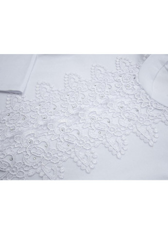 Кофта с кружевом (10053-2-158G-white) Matilda (251313645)