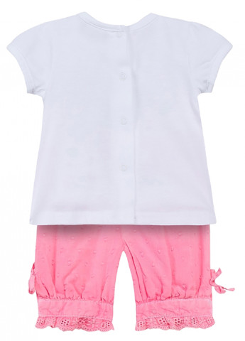 Розовый летний комплект (футболка, леггинсы) 3 Pommes