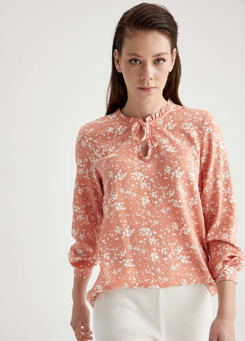 Світло-оранжева демісезонна блуза DeFacto