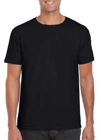 Черная футболка Gildan