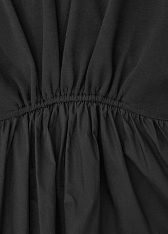 Черное кэжуал платье с юбкой-солнце Cos однотонное