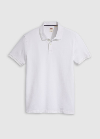 Белая футболка-поло для мужчин Levi's однотонная