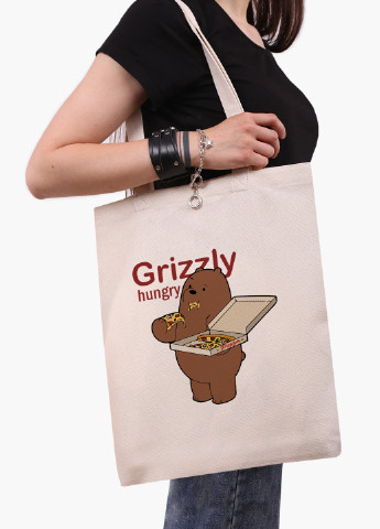 Еко сумка шоппер біла Вся правда про ведмедів (We Bare Bears) (9227-2909-WT-1) екосумка шопер 41*35 см MobiPrint (224806179)