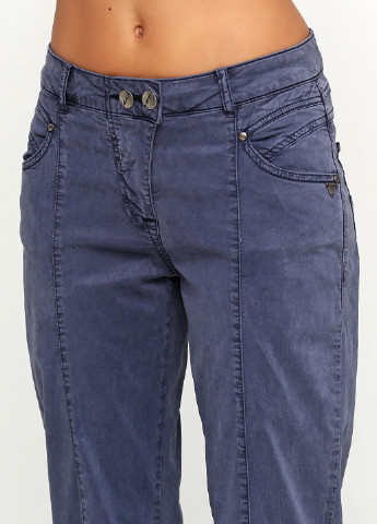 Серо-синие кэжуал демисезонные брюки Laurie