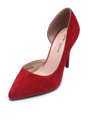 Красные женские кэжуал туфли на высоком каблуке Китай - фото