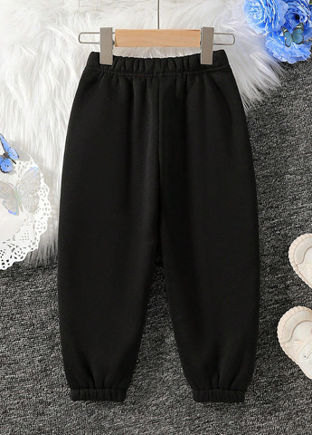 Черные кэжуал, спортивные демисезонные джоггеры брюки SHEIN