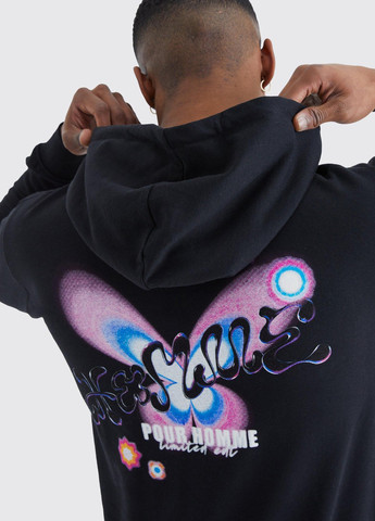 Черный демисезонный костюм (худи, брюки) брючный Boohoo