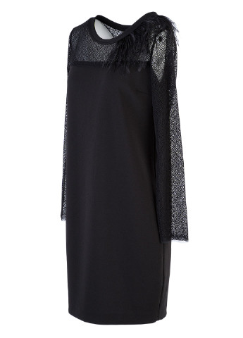 Чорна коктейльна сукня Trussardi Jeans однотонна