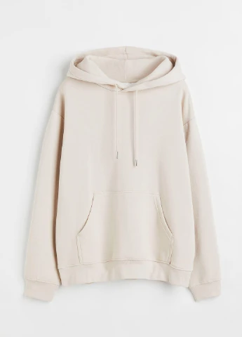 Худі фліс,молочний, H&M Basic (255192933)