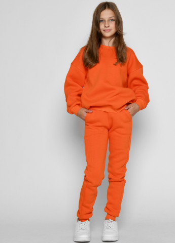Оранжевый демисезонный подростковый спортивный костюм Carica